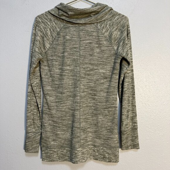 Eddie Bauer Women's Heather Gray Cowl Neck Long Sleeves Sweatshirt - Picture 3 of 7